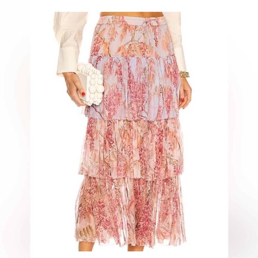 Zimmermann Tiered silk Skirt